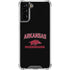 University of Arkansas-Fayetteville Razorbacks Black Galaxy S21 FE Clear Case